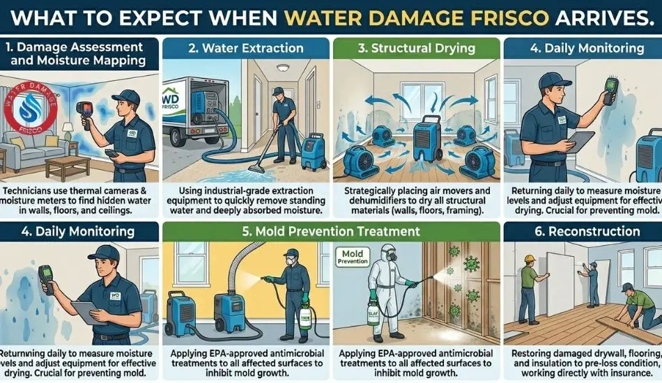 Burst Pipe Cleanup Frisco TX What to Do in 60 Minute