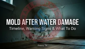 Mold After Water Damage Frisco TX 2026 Timeline Guide