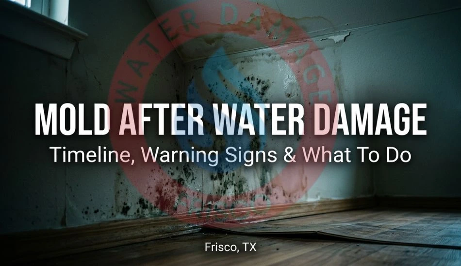 Mold After Water Damage Frisco TX 2026 Timeline Guide