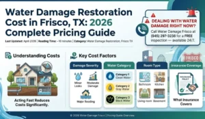 Water Damage Restoration Cost in Frisco TX — 2026 Complete Guide