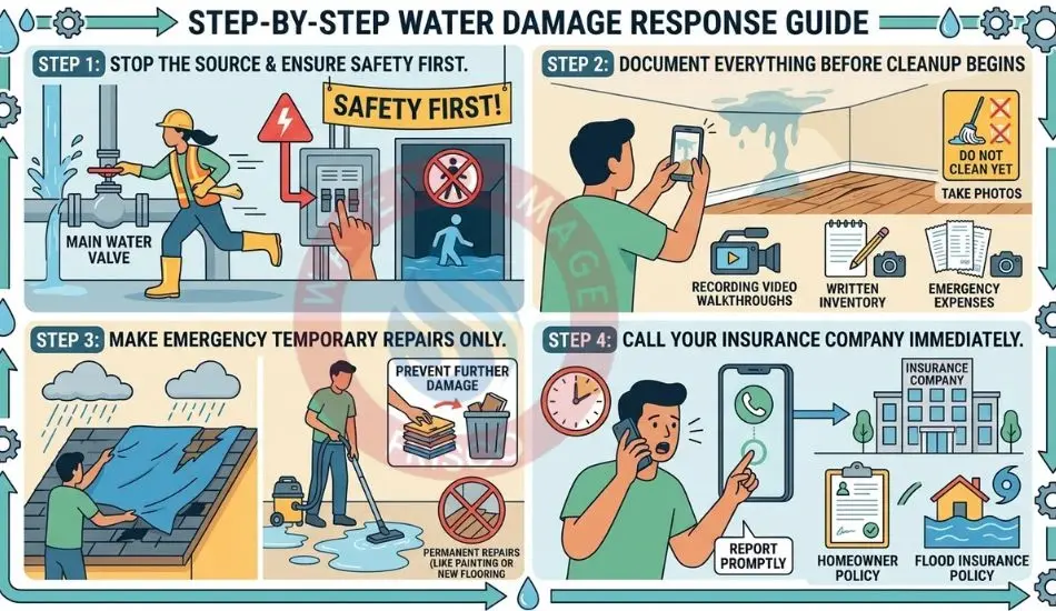 step by step does insurance cover water damage Texas Water Damage Insurance Claim Texas