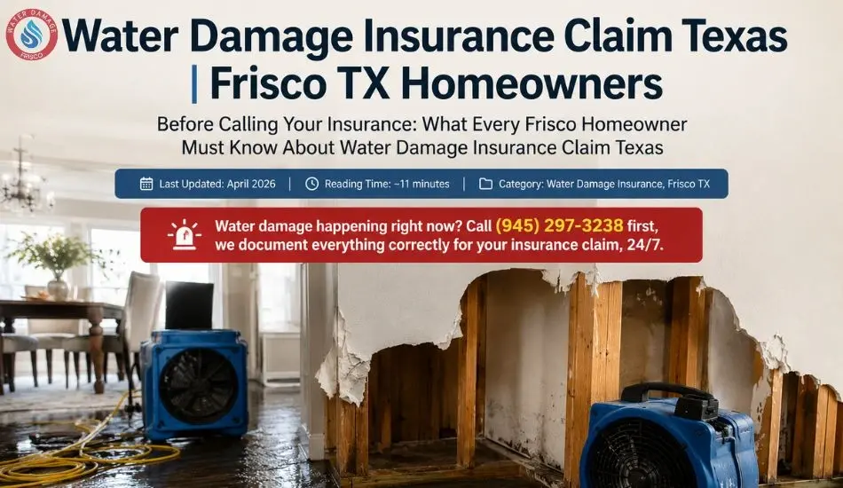 water damage insurance claim Texas water damage insurance coverage Texas