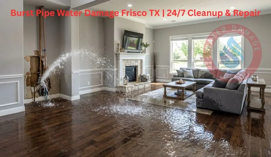 Burst Pipe Water Damage Frisco TX 247 Cleanup & Repair