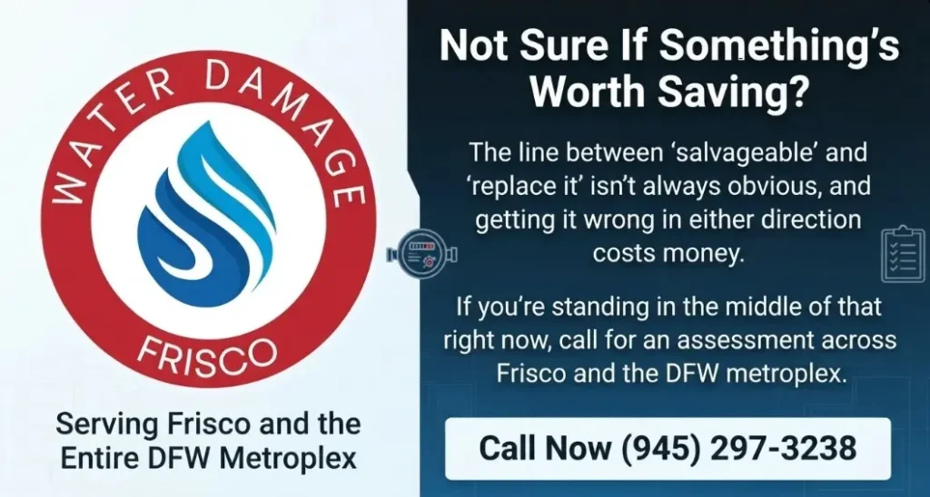 (945) 297-3238 - see what can be saved after flood damage