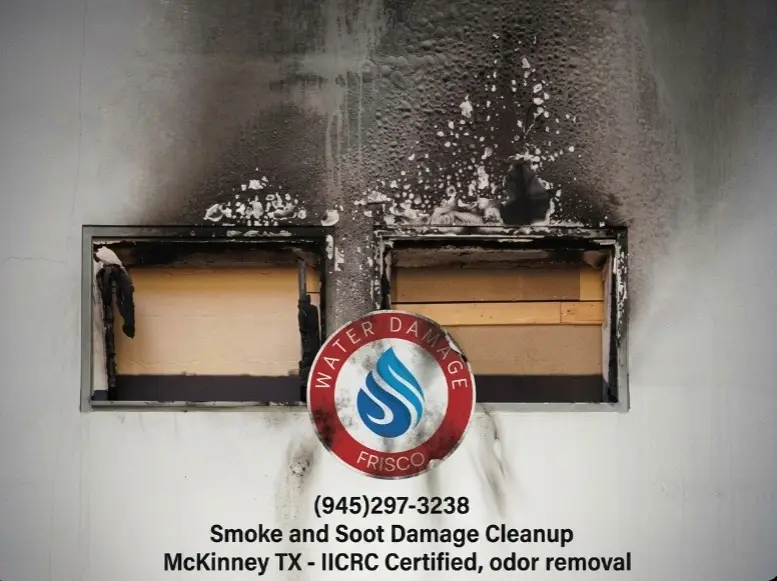 (945)297-3238 smoke and soot damage cleanup McKinney TX? IICRC certified, odor removal