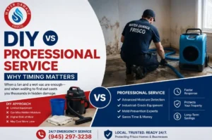 DIY vs Professional Water Mitigation