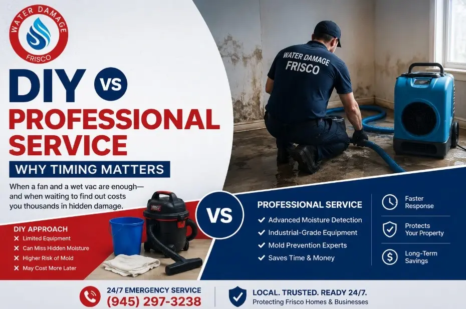 DIY vs Professional Water Mitigation
