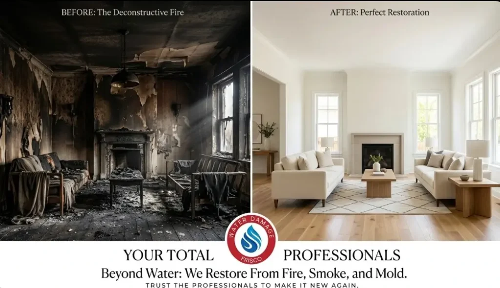 IICRC-certified smoke and fire damage restoration Plano TX. Call (945) 297-3238 