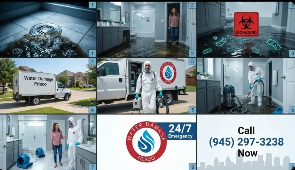 Sewage backup health risks Frisco TX (945) 297-3238
