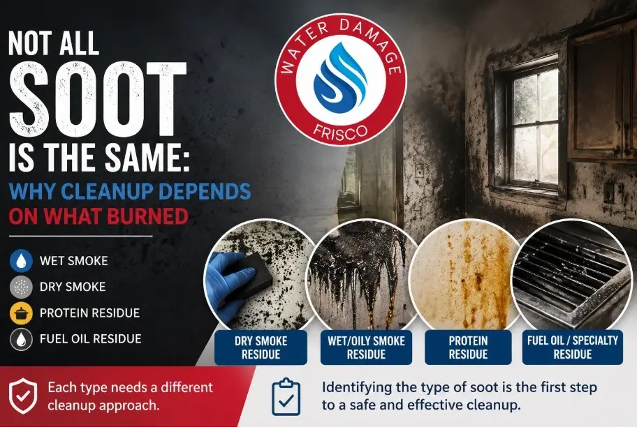 Types of Soot Damage After a Fire Frisco Tx