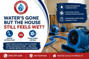 Water Extraction vs Structural Drying Frisco TX