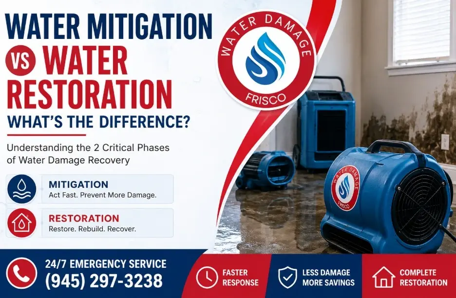 Water Mitigation vs Water Restoration