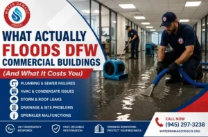commercial flood damage causes dfw