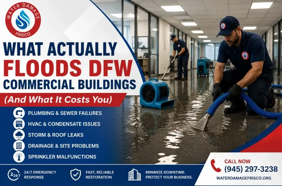 commercial flood damage causes dfw