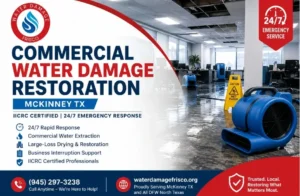 commercial water damage restoration mckinney tx