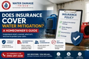 does insurance cover water mitigation