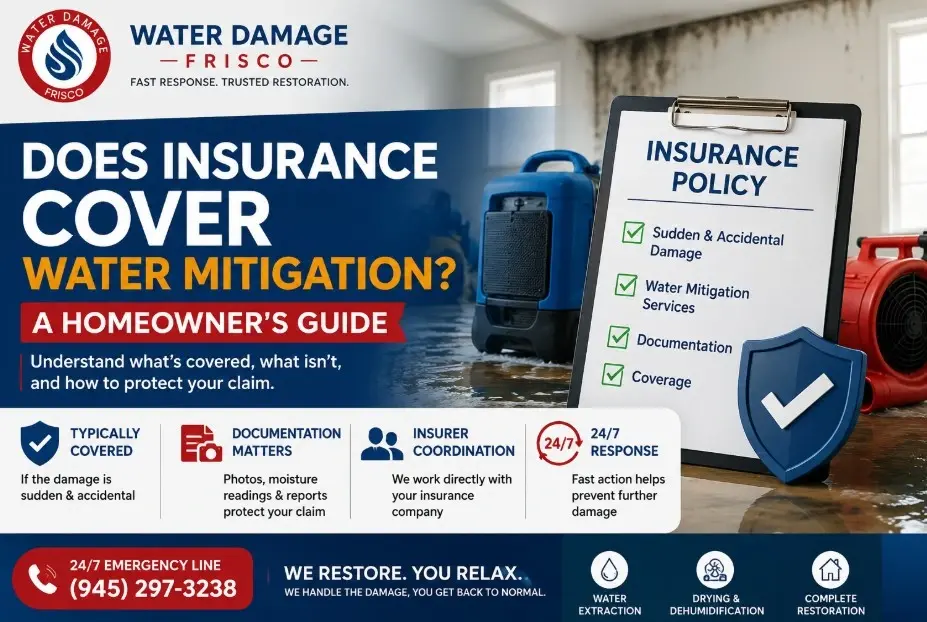 does insurance cover water mitigation