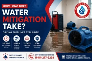 how long does water mitigation take