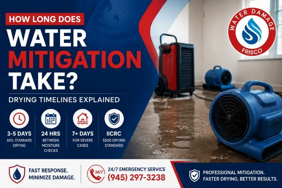 how long does water mitigation take