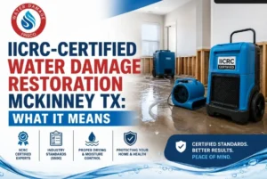iicrc certified water damage restoration mckinney tx