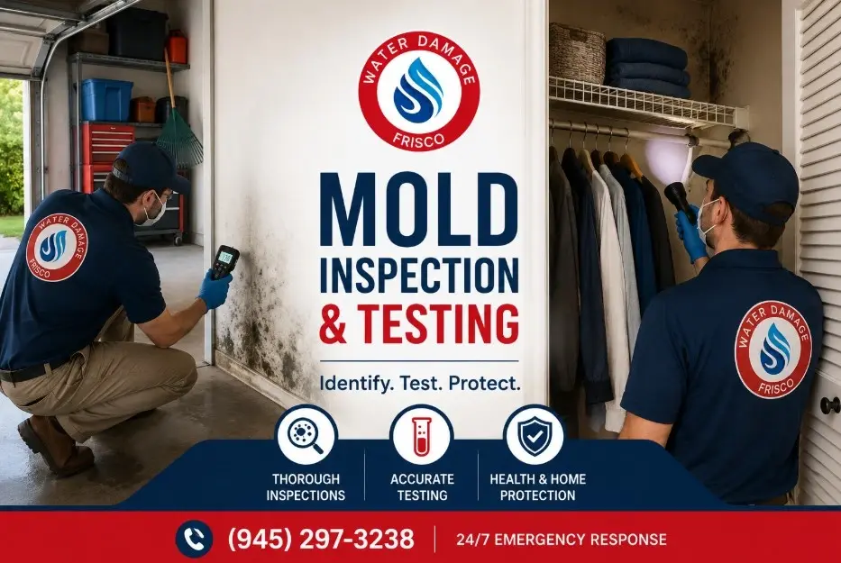Call (945) 297-3238 for Mold inspection Frisco TX