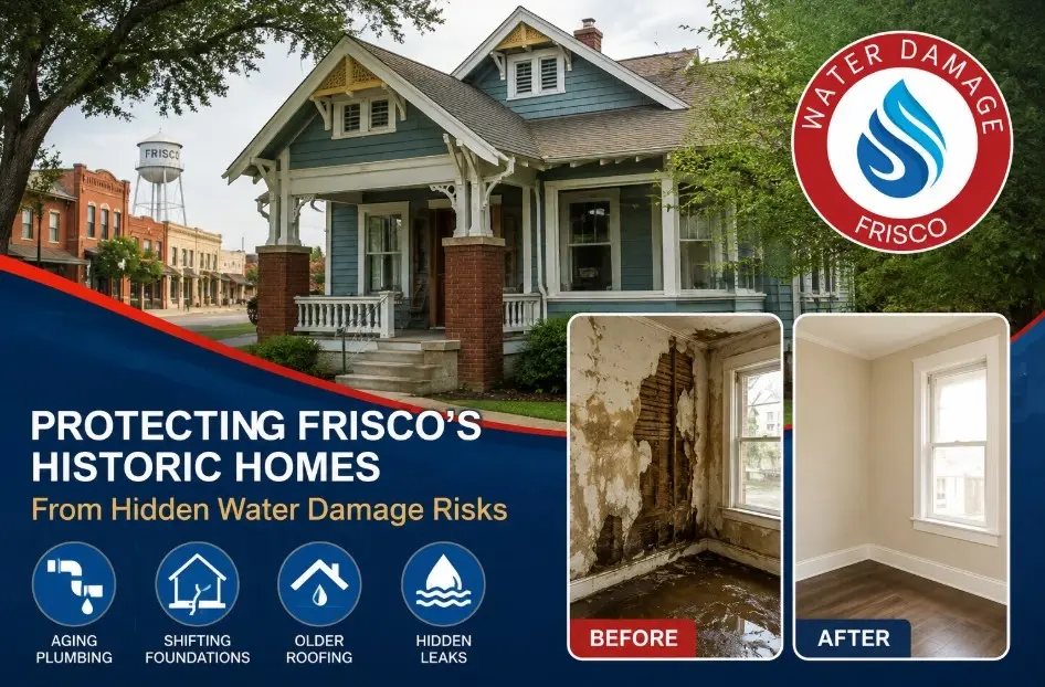 Historic Downtown Frisco Water Damage