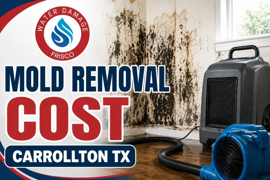 Mold removal cost estimate checklist for a Carrollton, TX home