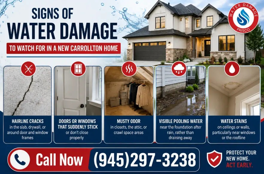 Signs of Water Damage to Watch for in a New Carrollton Home