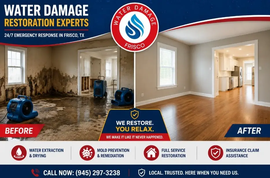 Water damage new construction Frisco TX homes face real water damage risks, plumbing defects & foundation settling.