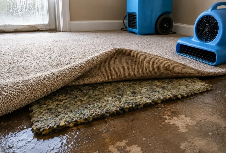 Wet Carpet Padding Drying Discard Frisco Tx