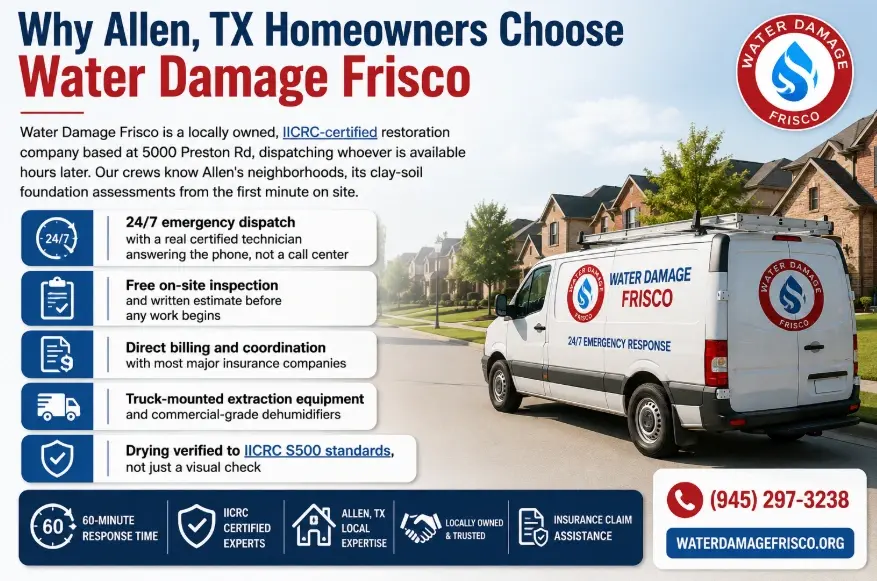 Why Allen, TX Homeowners Choose Water Damage Frisco