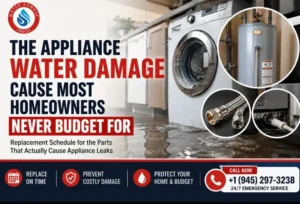 appliance water damage frisco tx
