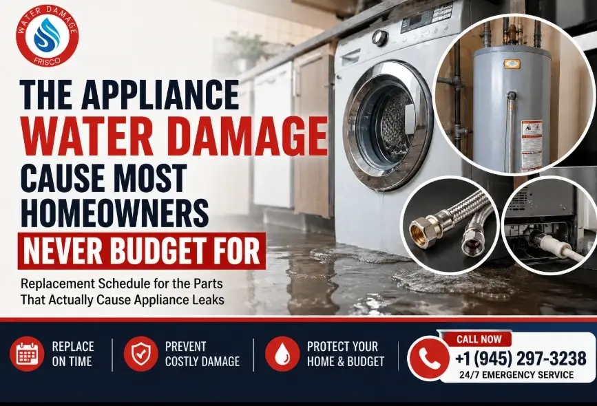 appliance water damage frisco tx