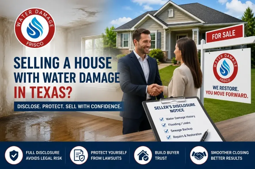 selling a house with water damage in Texas