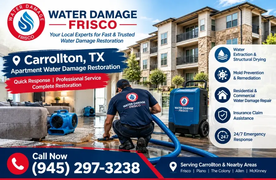 Apartment Multi Family Water Damage Restoration Carrollton TX