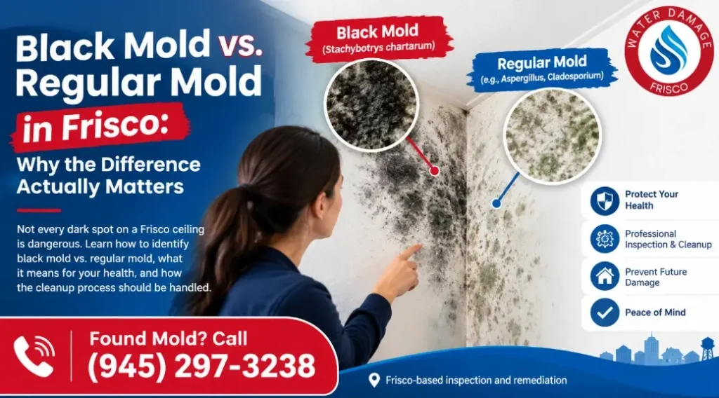 Black Mold vs Regular Mold Frisco TX