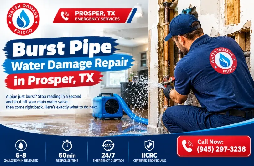Burst Pipe in Your Prosper Home Right Now