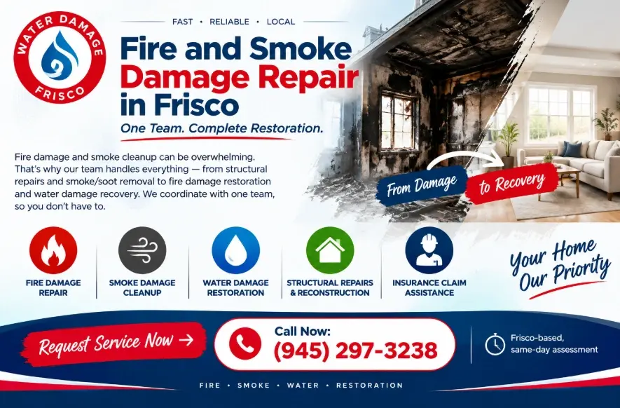 Choosing a Team for Fire and Smoke Damage Repair in Frisco
