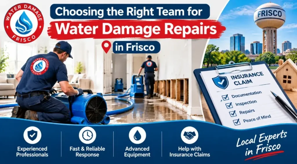Choosing the Right Team for Water Damage Repairs in Frisco TX