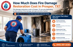 Fire Damage Restoration Cost Prosper TX