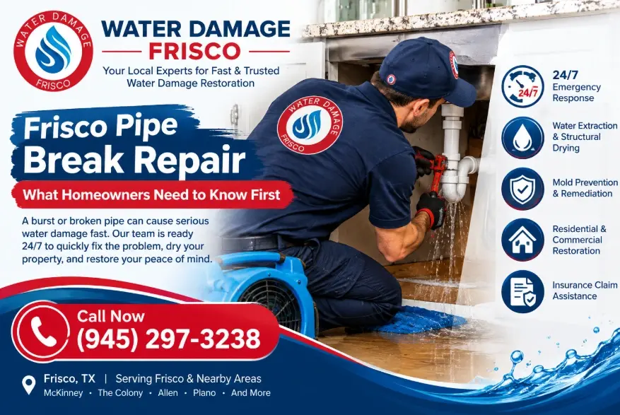 Frisco pipe break repair