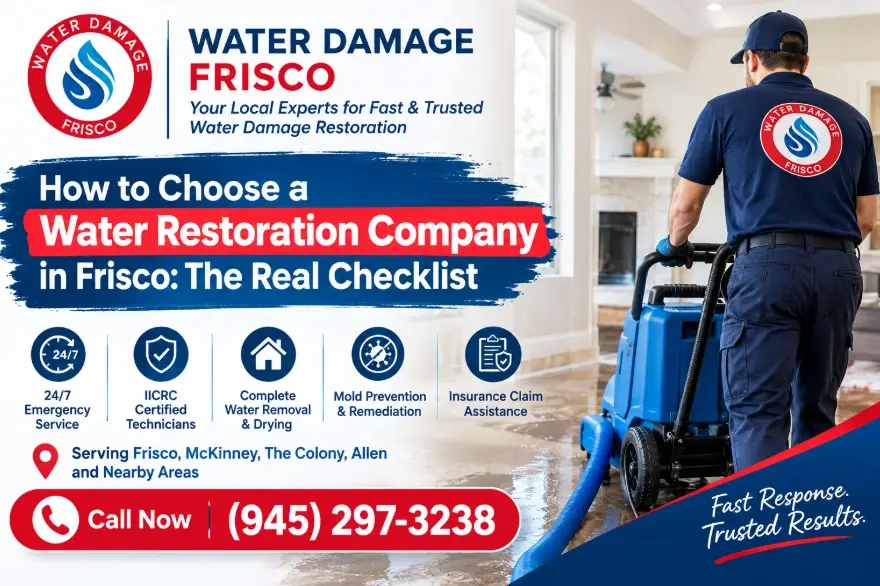 Picking a water restoration company in Frisco The Real Checklist