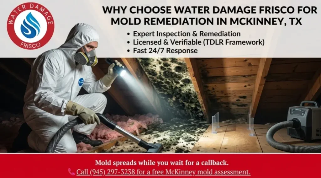 Mold remediation in McKinney, TX Call (945) 297-3238.