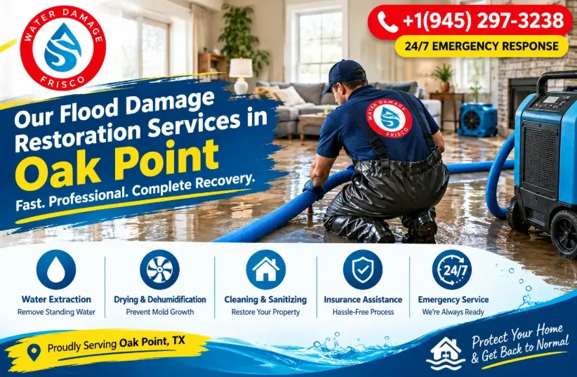 Our Flood Damage Restoration Services in Oak Point