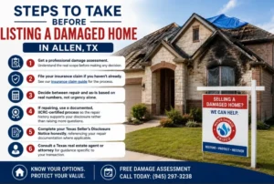 Sell a Fire or Storm Damaged Home in Allen TX