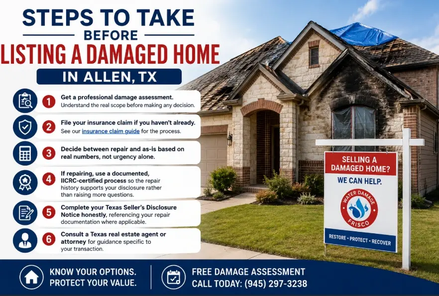 Sell a Fire or Storm Damaged Home in Allen TX
