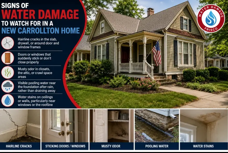 Signs of Water Damage to Watch for in a Historic Downtown Carrollton Home
