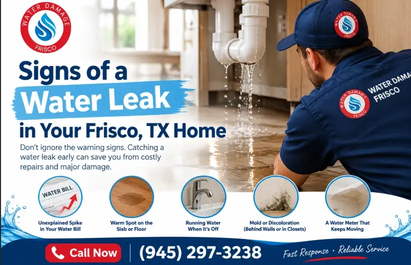 Spot a water leak in your Frisco, TX home before it turns into costly damage