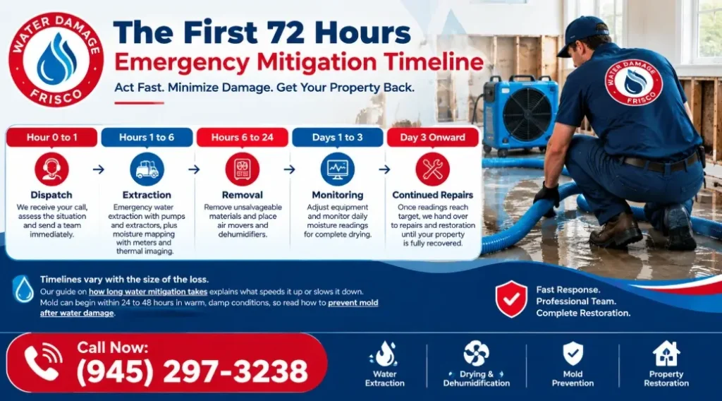 The First 72 Hours: Emergency Mitigation Timeline
