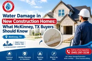 Water Damage New Construction McKinney TX